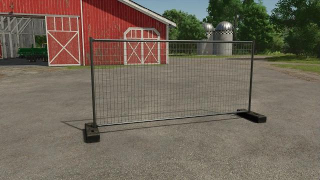 Placeable construction fence для Farming Simulator 25