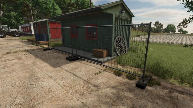 Placeable construction fence для Farming Simulator 25