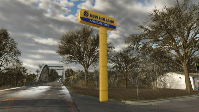 New Holland Dealer Signboard for Farming Simulator 25
