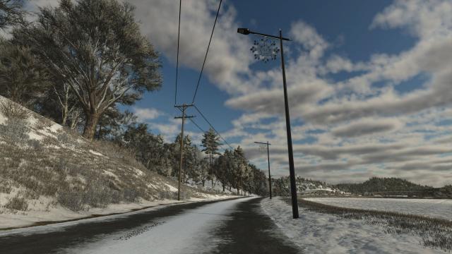 Modern Christmas Floor Lamp Pack for Farming Simulator 25