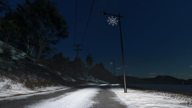 Modern Christmas Floor Lamp Pack for Farming Simulator 25