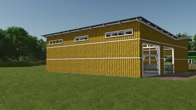 Cowshed yellow для Farming Simulator 25