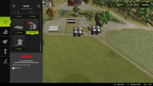 Unia Farma800 Multifruits for Farming Simulator 25