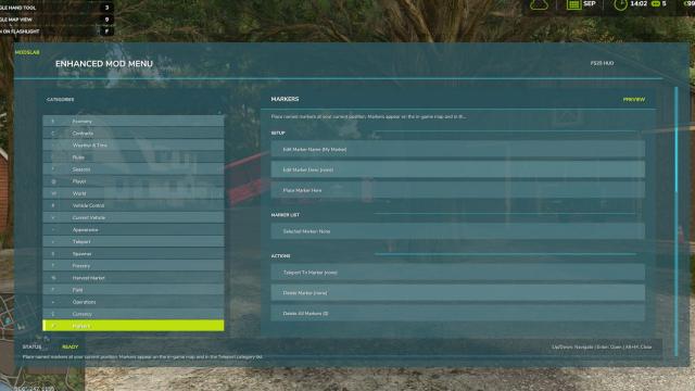 Enhanced Mod Menu для Farming Simulator 25