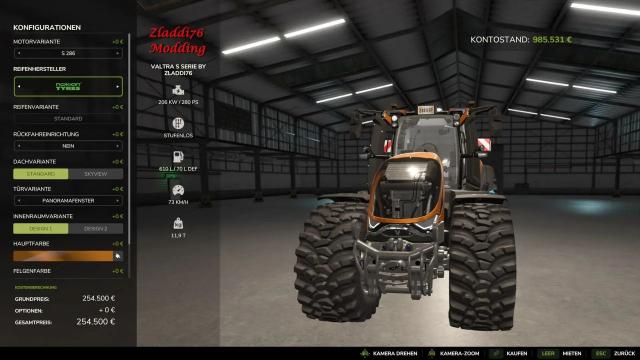 Valtra Series S Tuned (850hp) для Farming Simulator 25