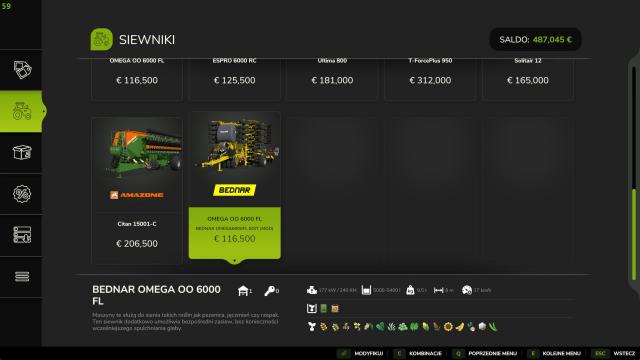Bednar Omega 6000FL Edit for Farming Simulator 25