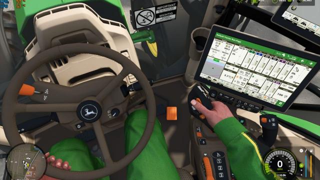Realistic camera with hand on steering wheel для Farming Simulator 25