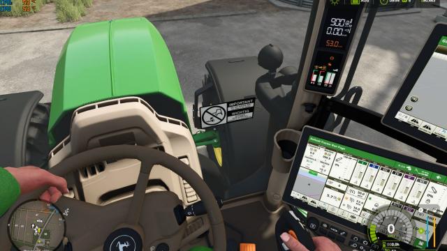 Realistic camera with hand on steering wheel для Farming Simulator 25