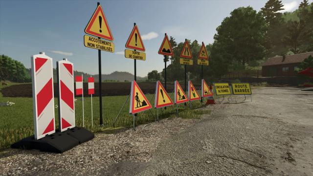 French Temporary Signs for Farming Simulator 25