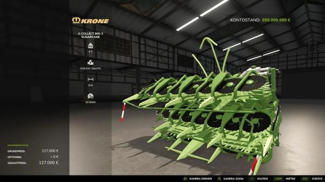 X-Collect 900 (poplar and sugar cane version) for Farming Simulator 25