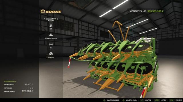 X-Collect 900 (poplar and sugar cane version) for Farming Simulator 25