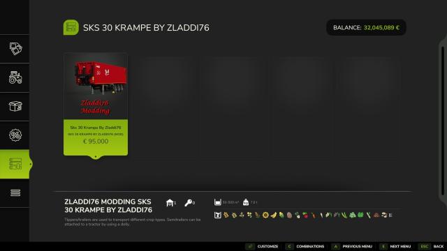 Krampe SKS 30 (500.000L) для Farming Simulator 25