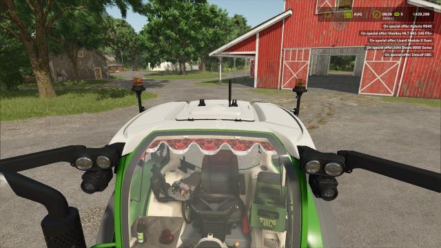 Danish pluche curtain for Farming Simulator 25