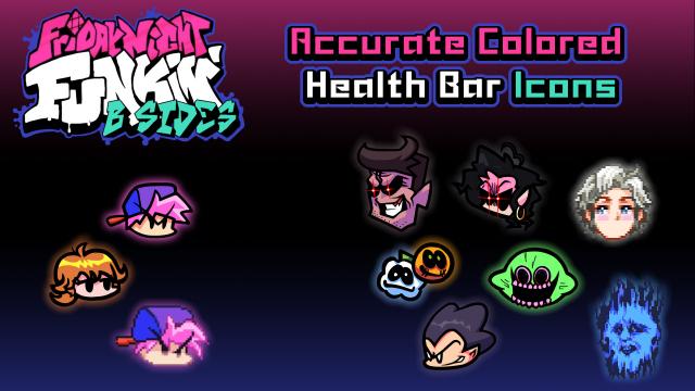 Accurate Colored Health Bar Icons для Friday Night Funkin