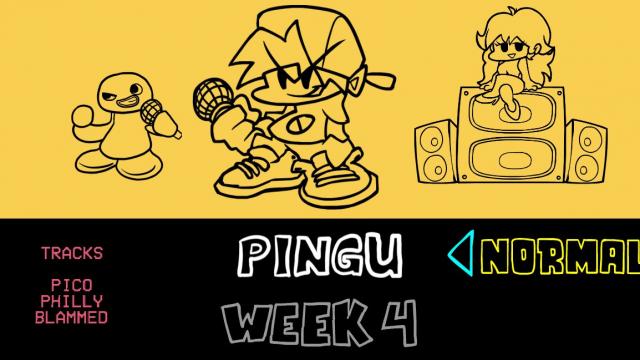 Пингвин / Pingu Mod (Pico Skin and Game Overhaul) для Friday Night Funkin