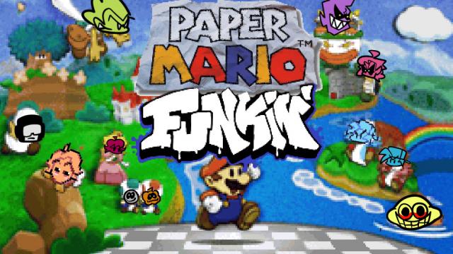 Paper Mario as BF for Friday Night Funkin