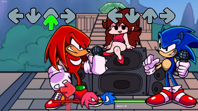 Knuckles the Echidna (Over Daddy Dearest) for Friday Night Funkin