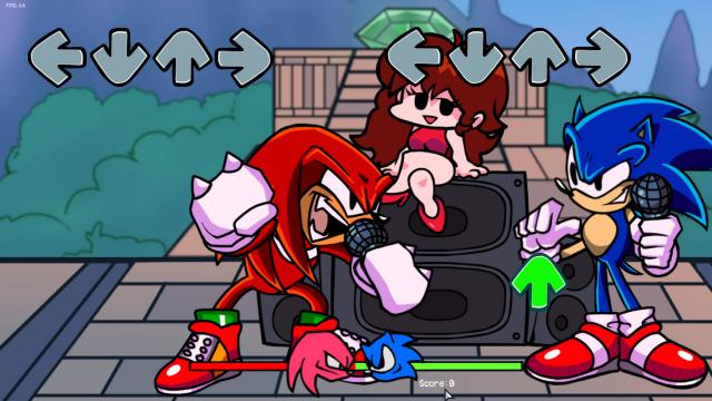 Knuckles the Echidna (Over Daddy Dearest) for Friday Night Funkin