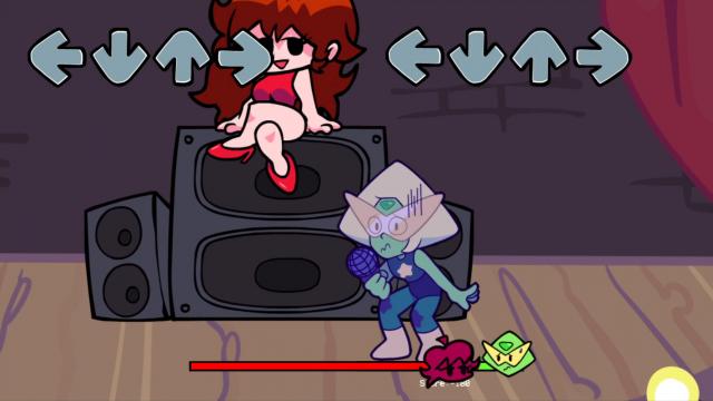 Peridot over Boyfriend (Playable Peridot) for Friday Night Funkin