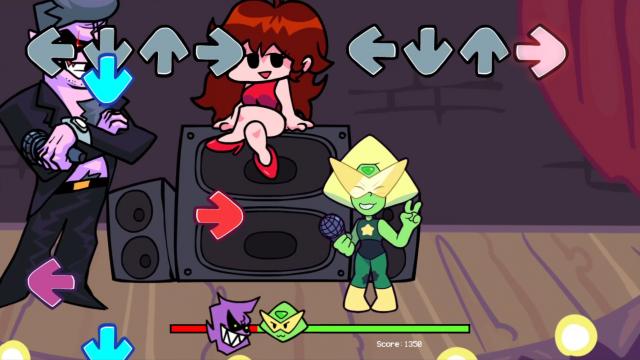 Peridot over Boyfriend (Playable Peridot) for Friday Night Funkin