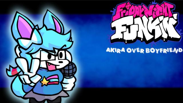 Akira (AetherDX) over Boyfriend! for Friday Night Funkin