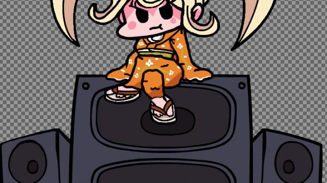 Хиёко Саиондзи / Hiyoko Saionji over Gf (WIP) для Friday Night Funkin