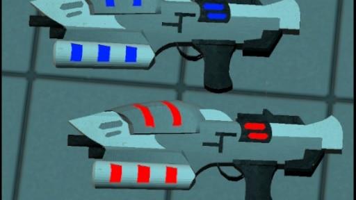 Plazma Burst 2 rifle red and blue