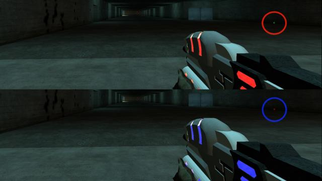 Plazma Burst 2 rifle red and blue for Garry's Mod