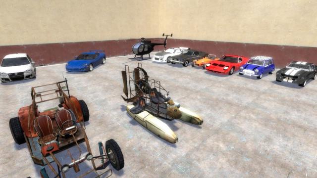 Huge Driveable Car Pack for Garry's Mod