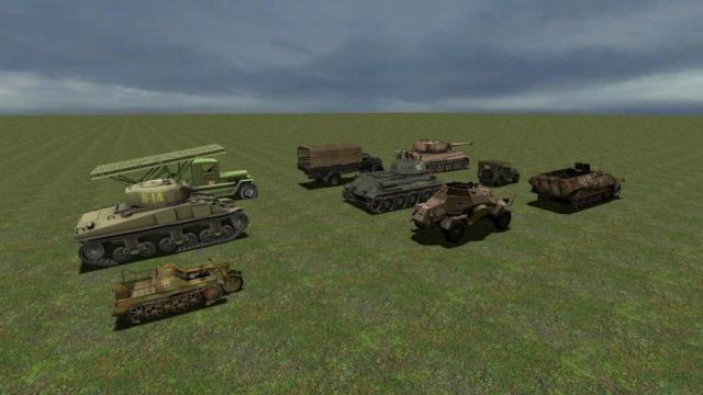 Пак техники Второй Мировой / WW2 Vehicles Pack для Garry's Mod