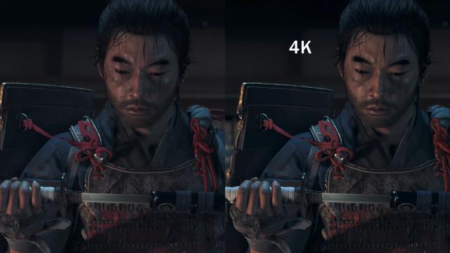 4K Upscaled prerendered cutscenes for Ghost of Tsushima