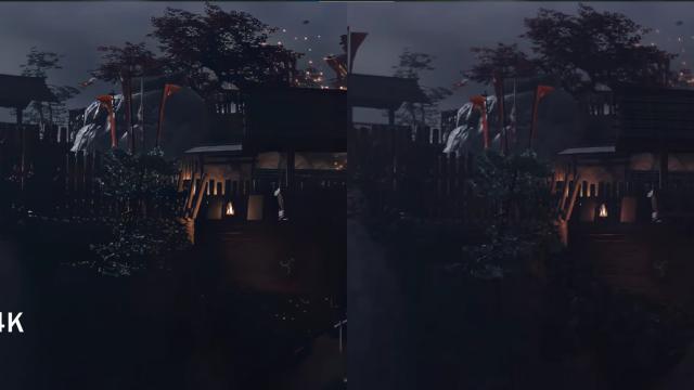 4K Upscaled prerendered cutscenes for Ghost of Tsushima