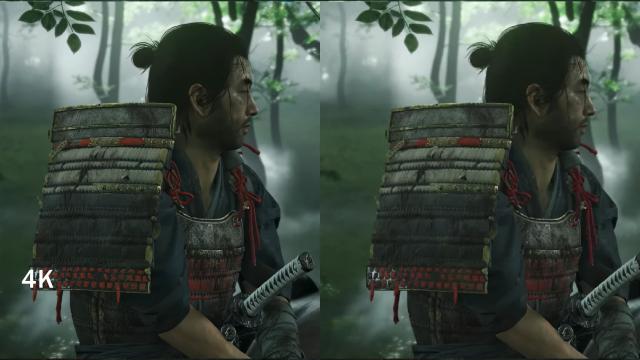 4K Upscaled prerendered cutscenes for Ghost of Tsushima