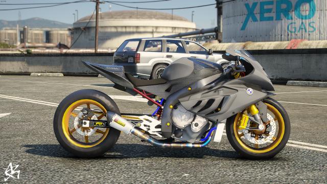 BMW S1000RR Drag [Add-On  FiveM  Livery  Template] for GTA 5