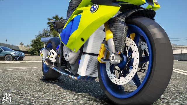 BMW S1000RR Drag [Add-On  FiveM  Livery  Template] for GTA 5