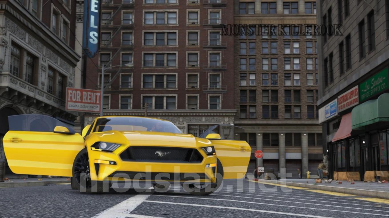 Скачать Ford Mustang GT 2018 [Add-On / Replace] для GTA 5