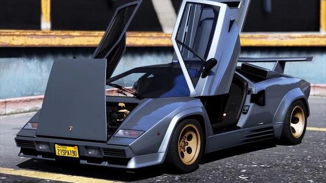 Lamborghini Countach 1988 [Add-On | Template | Extras] for GTA 5