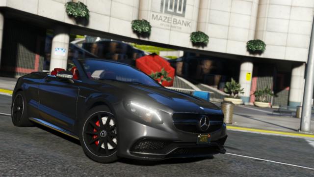 Mercedes-Benz S63 AMG Cabriolet [Add-On  Replace] for GTA 5