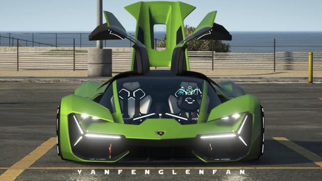 2018 Lamborghini Terzo Millennio Concept Car [Add-On l Manual Spoiler] для GTA 5