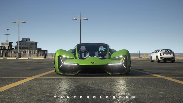 2018 Lamborghini Terzo Millennio Concept Car [Add-On l Manual Spoiler] for GTA 5