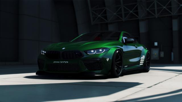 BMW M8 Competition MANSAUG [Replace  Add-On | Template | Digital Dials] for GTA 5