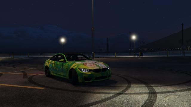 2015 BMW F82 M4 Rick and Morty Paintjob for GTA 5