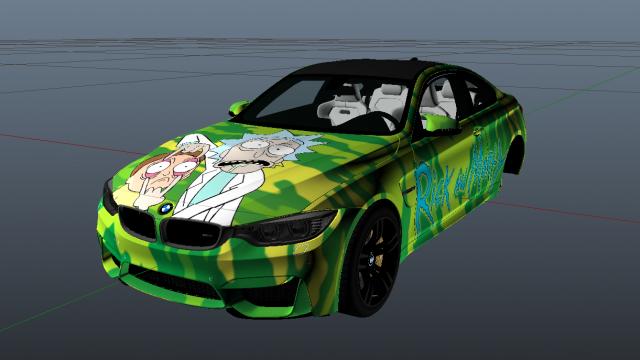 2015 BMW F82 M4 Rick and Morty Paintjob для GTA 5