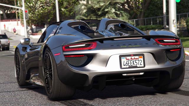 2015 Porsche 918 Spyder & Weissach Kit [Add-On | Real spoiler] for GTA 5