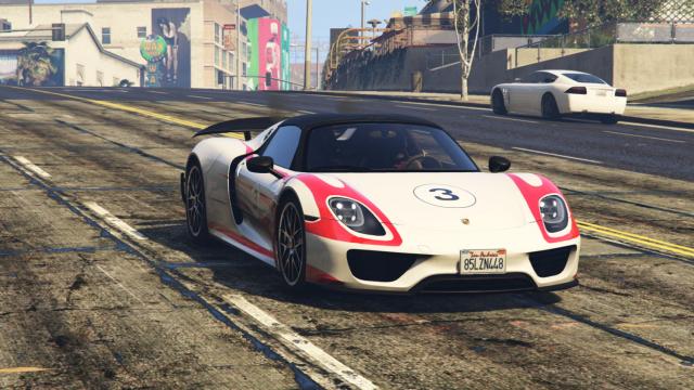 2015 Porsche 918 Spyder & Weissach Kit [Add-On | Real spoiler] for GTA 5