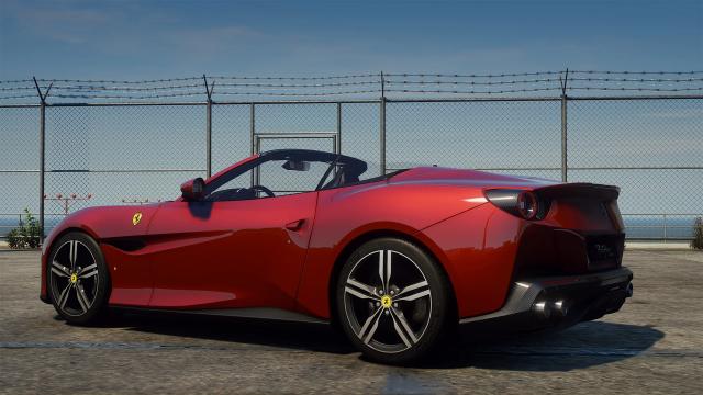 2018 Ferrari Portofino [Add-On | Extras | Animated window | Template] для GTA 5