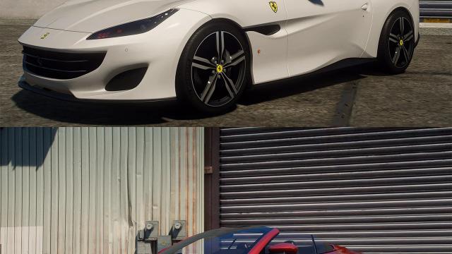 2018 Ferrari Portofino [Add-On | Extras | Animated window | Template] для GTA 5