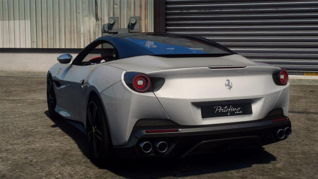 2018 Ferrari Portofino [Add-On | Extras | Animated window | Template] для GTA 5