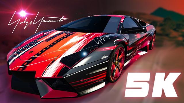 Lamborghini Reventon [Livery 5K-Yohji Yamamoto] for GTA 5