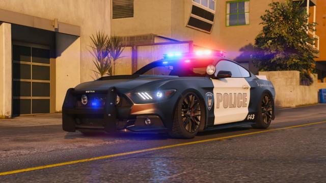 2015 Police Mustang GT [Add-On] for GTA 5